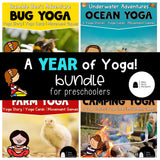 A Year of Yoga Bundle | 12 Yoga Lessons & 12 Printable Yoga Card Sets