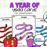 A Whole Year of Yoga Cards for Preschoolers! | Pre-K Classroom Management Tool