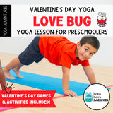 Love Bug Yoga Lesson: Valentine's Day Yoga Story & Yoga Cards