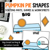 Pumpkin Pie Shapes | Shape Sorting Mats, Games & Worksheets