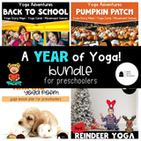 A Year of Yoga Bundle | 12 Yoga Lessons & 12 Printable Yoga Card Sets