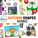 Autumn Shape Bundle | Fall Shape Activities, Games & Worksheets