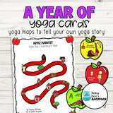 A Whole Year of Yoga Cards for Preschoolers! | Pre-K Classroom Management Tool