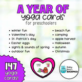 A Whole Year of Yoga Cards for Preschoolers! | Pre-K Classroom Management Tool
