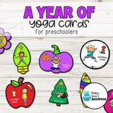 A Whole Year of Yoga Cards for Preschoolers! | Pre-K Classroom Management Tool
