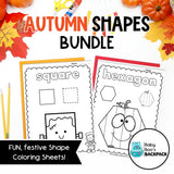 Autumn Shape Bundle | Fall Shape Activities, Games & Worksheets