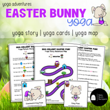 Easter Bunny Yoga Lesson & Yoga Cards | Easter Games | Calming Strategies