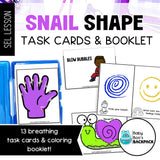 Snail Shape Breathing Posters & Visuals | Task Cards & Booklet
