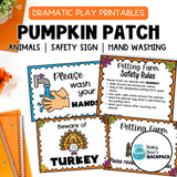 Pumpkin Patch Dramatic Play Printables | Labels, Signs & Props