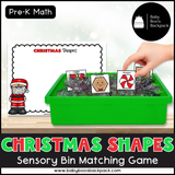 Christmas Shape Activities: Sorting Mats & Coloring Worksheets