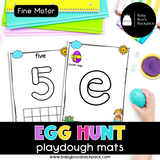 Pre-K Egg Hunt Playdough Mats