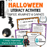 Halloween Circle Time Activities & Visuals | Songs, Fingerplays & Literacy Games