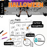 Halloween Numbers 0-10 | Cards, Tracers & Worksheets | One-to-One Correspondence