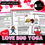 Love Bug Yoga Lesson: Valentine's Day Yoga Story & Yoga Cards