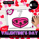 Pre-K Valentine's Day Playdough Mats