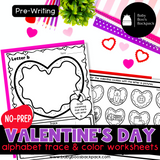No-Prep Valentine's Day Alphabet Worksheets