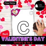 Pre-K Valentine's Day Playdough Mats