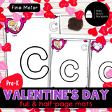 Pre-K Valentine's Day Playdough Mats