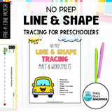Happy Car Line & Shape Tracing Set | Writing Center Tracing Mats & Worksheets