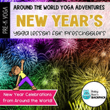 New Year's Yoga Lesson | New Year's Yoga Games & Activities | SEL Calming Cards
