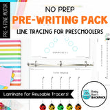 No-Prep Pre-Writing Pack | Line Tracing Sheet Super Bundle
