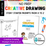 No Prep Creative Drawing Story Starters | Drawing Prompts from A to Z