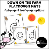 Down on the Farm Playdough Mats