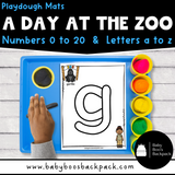 A Day at the Zoo Playdough Mats