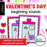 Valentine's Day Beginning Sounds Games & Worksheets | Letter Recognition