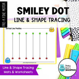 Smiley Dot Line and Shape Tracing Set | Writing Center Tracing Mats & Worksheets
