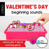 Valentine's Day Beginning Sounds Games & Worksheets | Letter Recognition