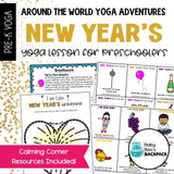 New Year's Yoga Lesson | New Year's Yoga Games & Activities | SEL Calming Cards