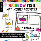 Rainbow Fish Math Set | Games, Sorting Mats & Worksheets