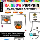Rainbow Pumpkin Math Set | Games, Sorting Mats & Worksheets