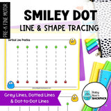 Smiley Dot Line and Shape Tracing Set | Writing Center Tracing Mats & Worksheets