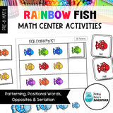 Rainbow Fish Math Set | Games, Sorting Mats & Worksheets