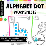 Alphabet Dot Mats & Worksheets