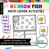 Rainbow Fish Math Set | Games, Sorting Mats & Worksheets