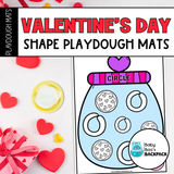 Valentine's Day Shape Playdough Mats