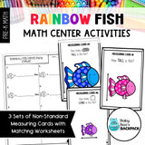 Rainbow Fish Math Set | Games, Sorting Mats & Worksheets
