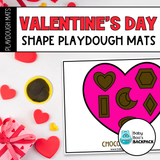 Valentine's Day Shape Playdough Mats
