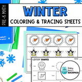 Winter Shape Activities | Winter Shape Task Cards, Worksheets & Matching Games