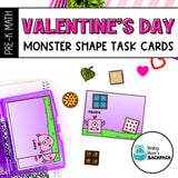 Valentine's Day Shape Activities | Valentine's Day Task Cards, Worksheets & Sorting Games