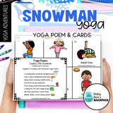 Snowman Yoga Lesson | Snowman Yoga Cards, Story & Games