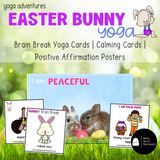 Easter Bunny Yoga Lesson & Yoga Cards | Easter Games | Calming Strategies