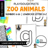 Zoo Playdough Mats | Numbers 0-20 & Lowercase Letters