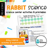Rabbit Science | Activities, Experiments & Science Center Printables
