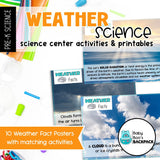 Weather Science Activities | Weather Science Center Printables & Posters