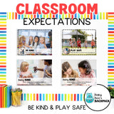 Classroom Expectations Lesson Plan & Classroom Rules Posters