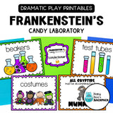 Halloween Dramatic Play Printables: Frankenstein's Candy Laboratory | Labels, Signs & Props